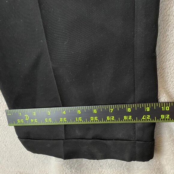 NWT Savane Men Dress Pants Black 40x30 Straight No Iron Business Pleated Black - Picture 4 of 10